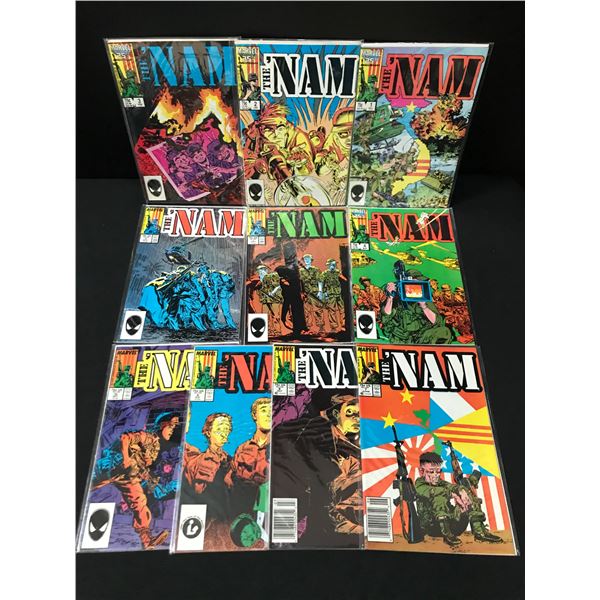 LOT OF 10 THE 'NAM COMICS #1-10 - MARVEL COMICS
