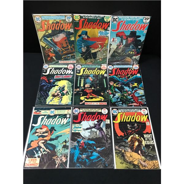 LOT OF 9 THE SHADOW COMICS - DC COMICS