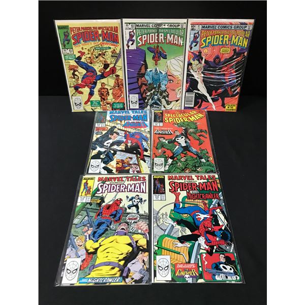 LOT OF 7 MARVEL COMICS FEATURING SPIDERMAN