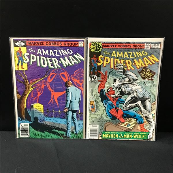 LOT OF 2 AMAZING SPIDERMAN COMICS #190 & #196 - MARVEL COMICS