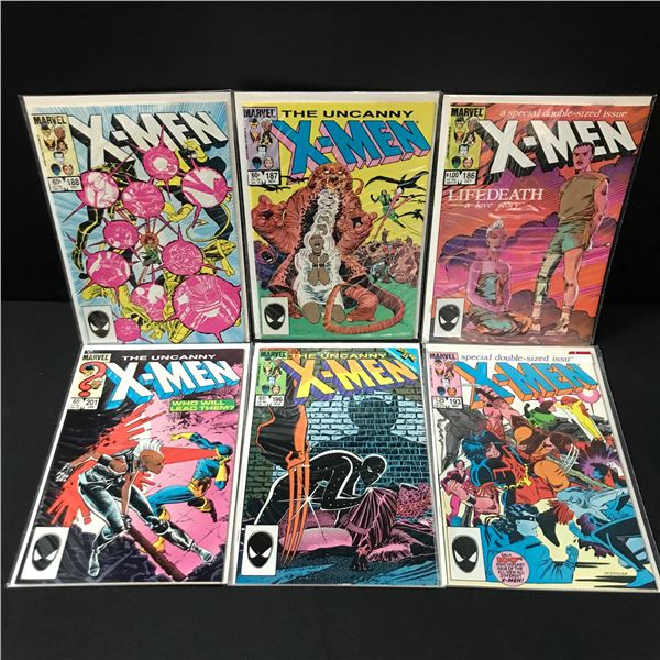LOT OF 6 THE UNCANNY X-MEN COMICS - MARVEL COMICS
