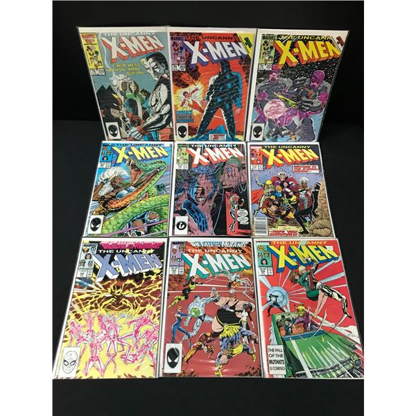 LOT OF 9 THE UNCANNY X-MEN COMICS - MARVEL COMICS