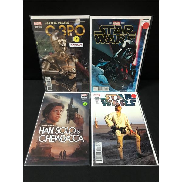 LOT OF 4 Star Wars COMICS - MARVEL COMICS