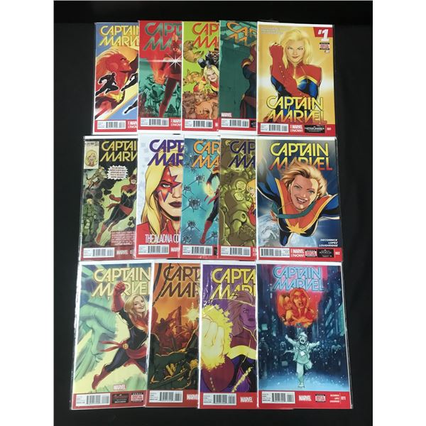 LOT OF 14 CAPTAIN MARVEL COMICS - MARVEL COMICS
