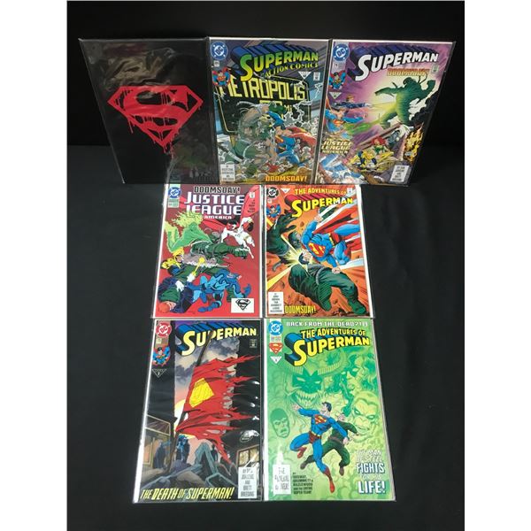 LOT OF 7 SUPERMAN COMICS (DC COMICS)