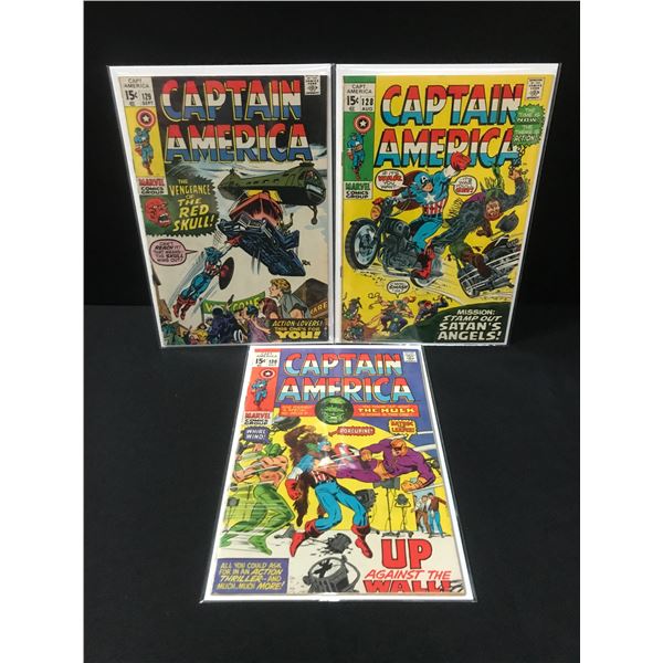 LOT OF 3 CAPTAIN AMERICA COMICS (MARVEL COMICS)