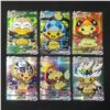 Image 1 : LOT OF 6 PIKACHU COSPLAY POKEMON TRADING CARDS