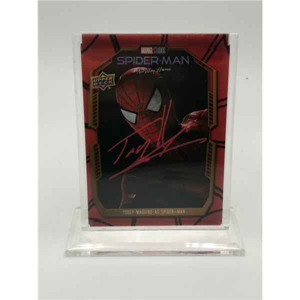 TOM HOLLAND SIGNED SPIDERMAN TRADING CARD - KB COA
