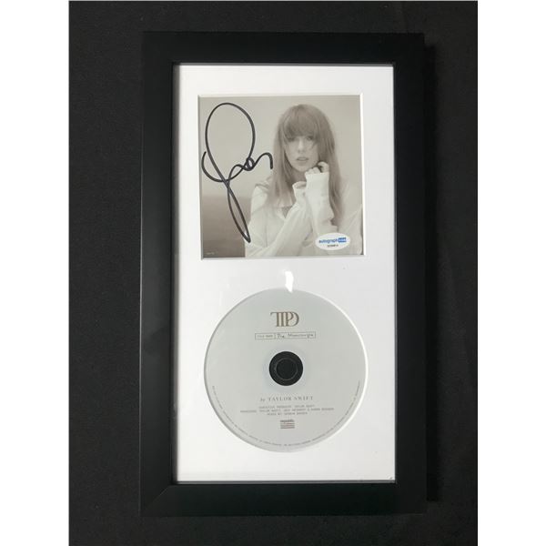 TAYLOR SWIFT SIGNED CD SLEEVE PRESENTATION PIECE - ACOA COA