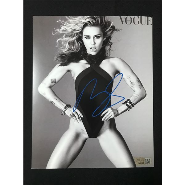 MILEY CYRYUS SIGNED 8X10 - ACE COA