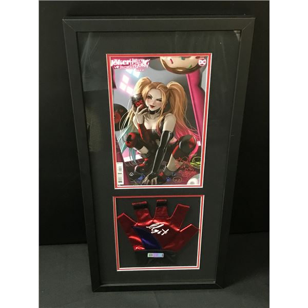 MARGOT ROBBIE SIGNED AND FRAMED HARLEY QUINN PRESENTATION PIECE - WITH COA