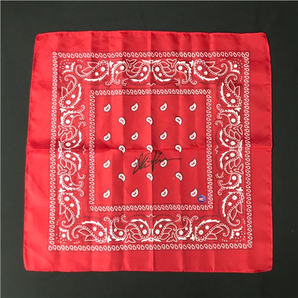 CHARLIE SHEEN SIGNED BANDANA (KB COA)