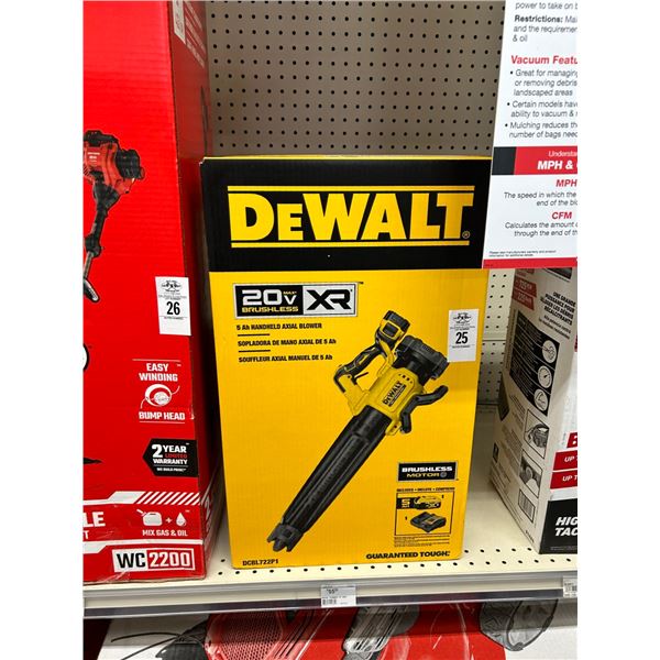 Dewalt 20V Cordless Brushless Handheld Blower