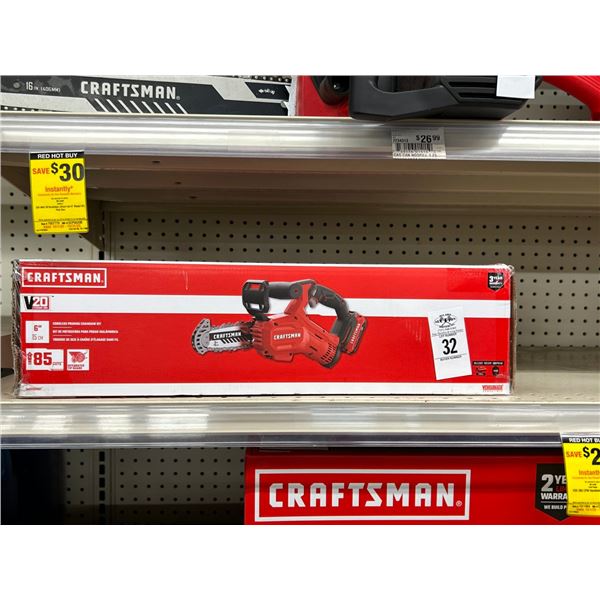 Craftsman 6" Cordless Pruning Chainsaw Kit