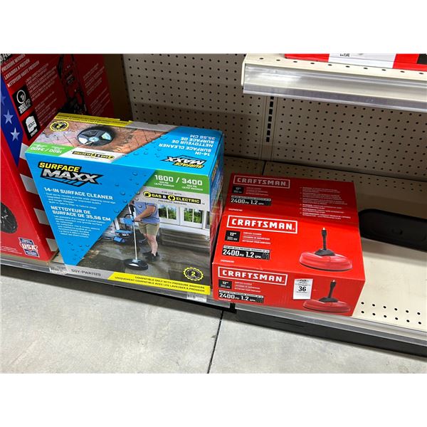 2-Craftsman 12" Surface Cleaner, Surface Max 14" Cleaner 2 x the money
