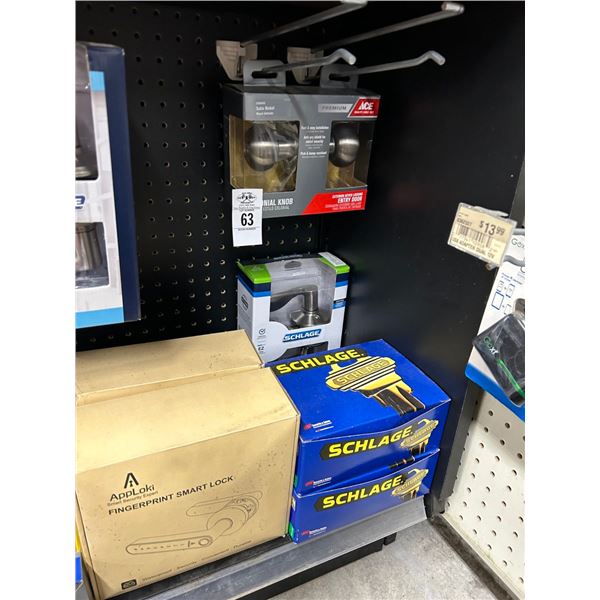 Asst. Door Knobs, Blank Keys w/Display