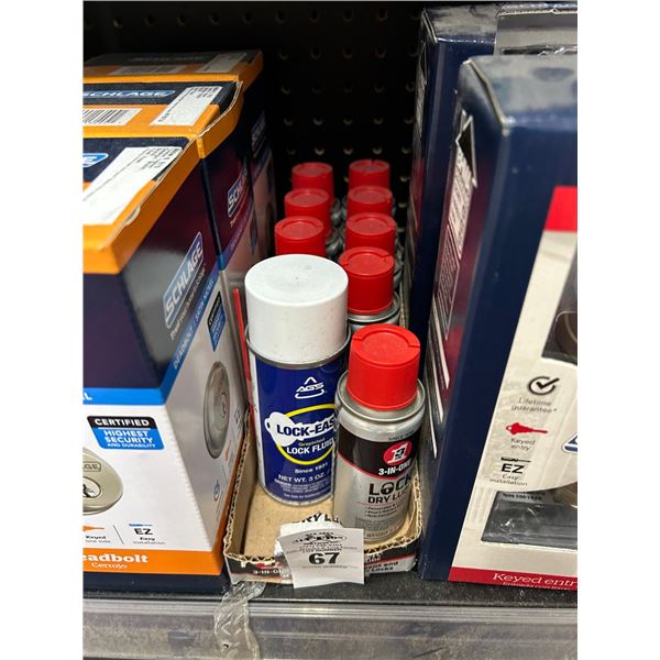 9-Lock Dry Lubes - 9 X $