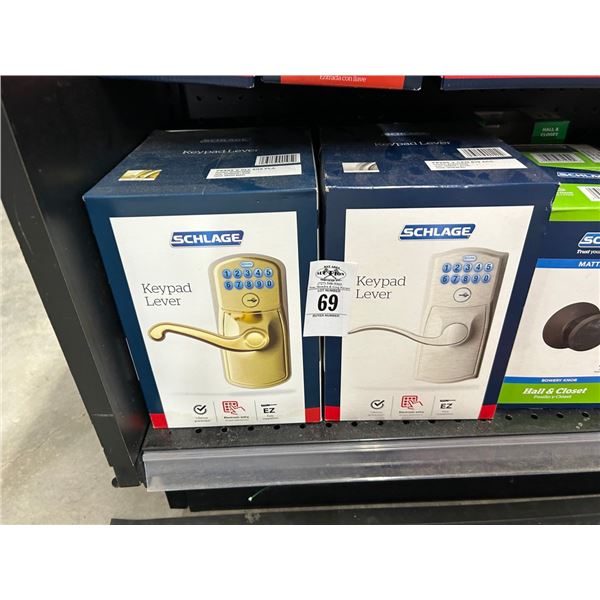 2-Schlage Key Pad Lever - 2 X $