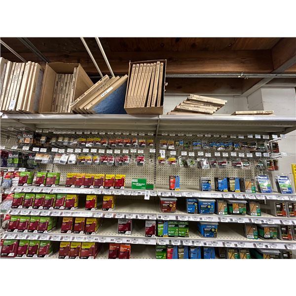 Asst. Casing/Finish Nails, Wood/Drywall Screws 9 Shelves