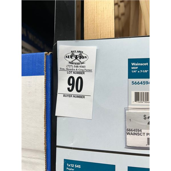 Asst. Wood Shims, Lumber, Door Seals w/Display