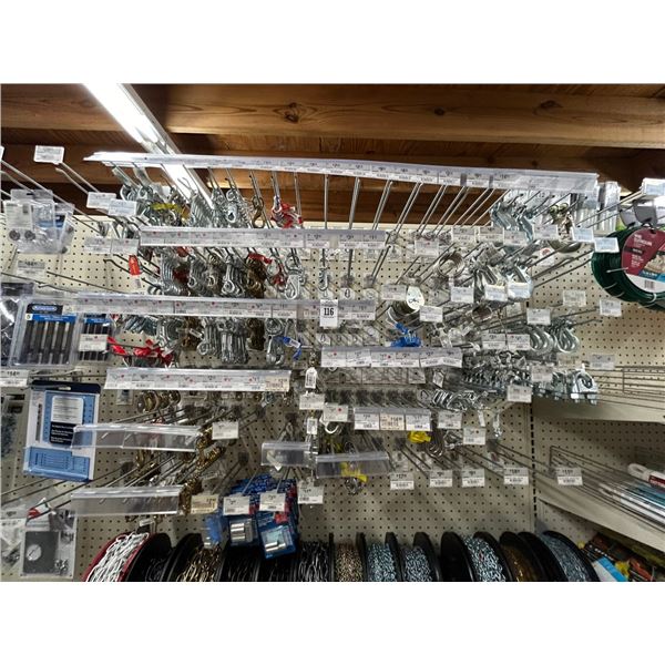 Asst. Snap On Spring Loaded Pulleys/clips/hooks