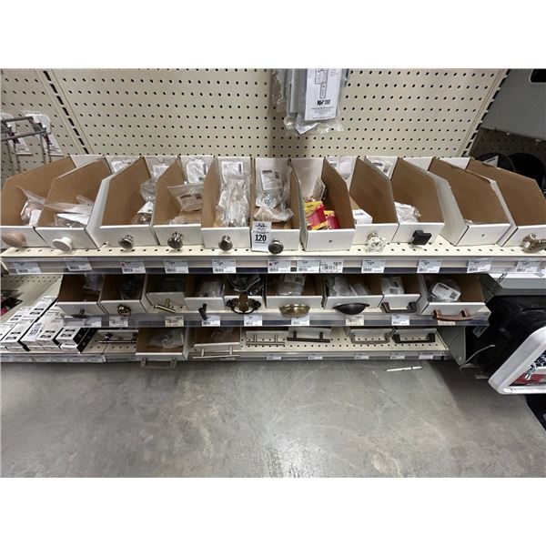 Amerock Asst. Hardware, Cabinet Pulls on Shelves