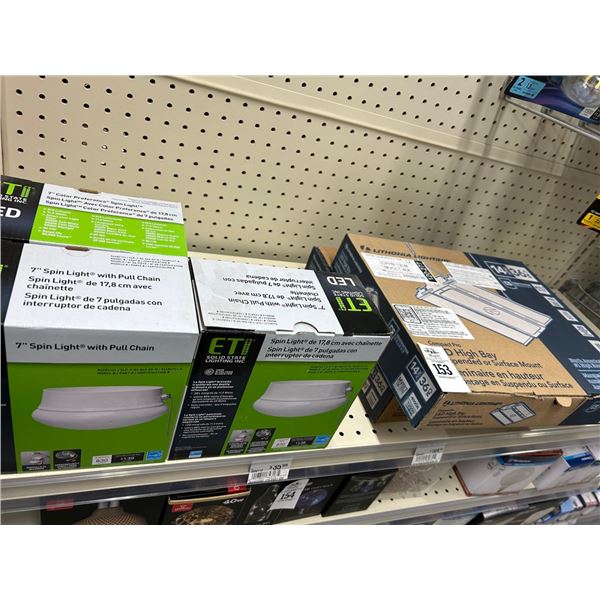 Lithonia Lighting LED High Bay Hanging Lights 2, 3 Spin Lights