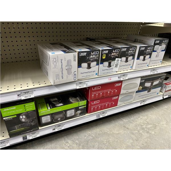 LED Dual Head Flood Lights, LED Flush Mount Ceiling Fixture, Commercial Flood