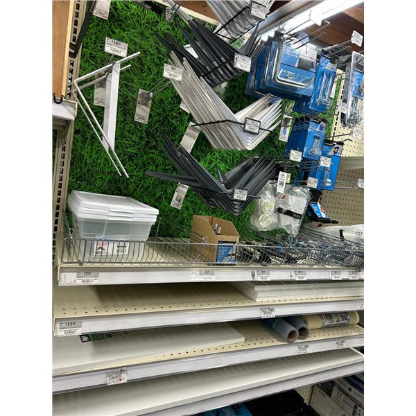 Asst. Shelf Brackets, Straight Hooks, Hardware