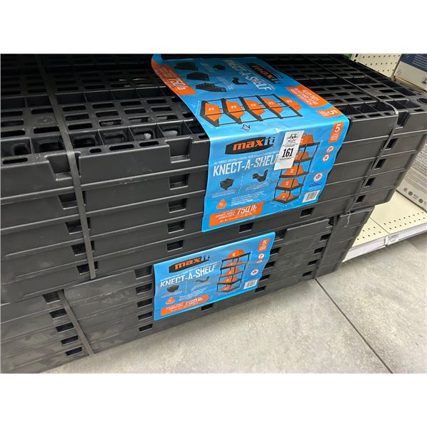 2-Connect A Shelf 5-Tier Plastic Shelf - 2 X $