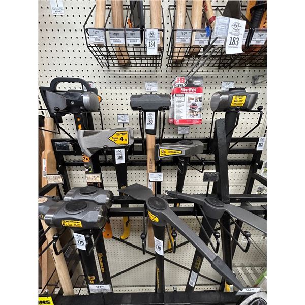 3-Asst. Collins Sledge Hammers - 3 X $