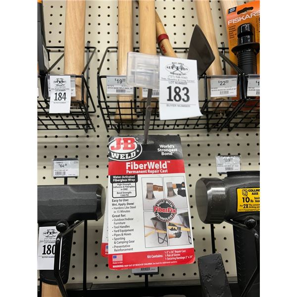 2-JB Weld Fiber Weld Repair Cast - 2 X $