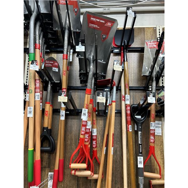 5-Square Point Shovels - 5 X $