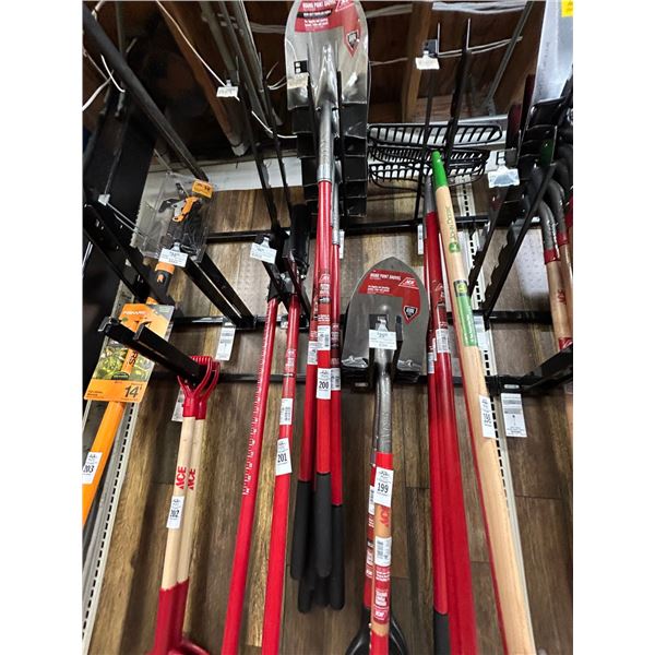 6-Round Point Shovels - 6 X $