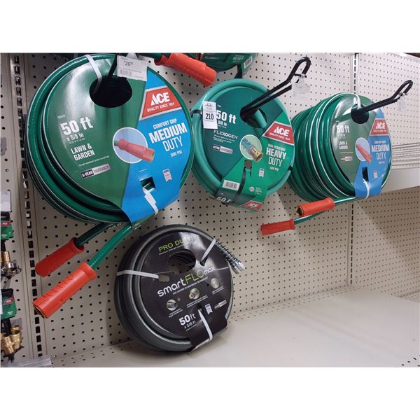 5-Ace Hardware 50' Heavy/Medium Garden Hoses - 5 X $