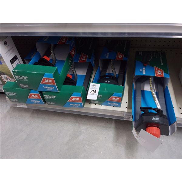 5-Ace Hardware Oscillating Sprinklers - 5 X $