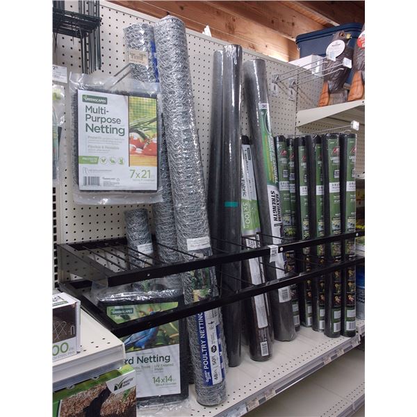 Ast. Chicken Wire, Multi Netting, Lanscape Fabric, Bird Netting