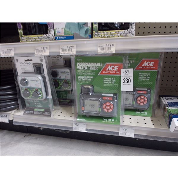 4-Ace Hardware/Rain Drip Sprinkler Timers - 4 X $