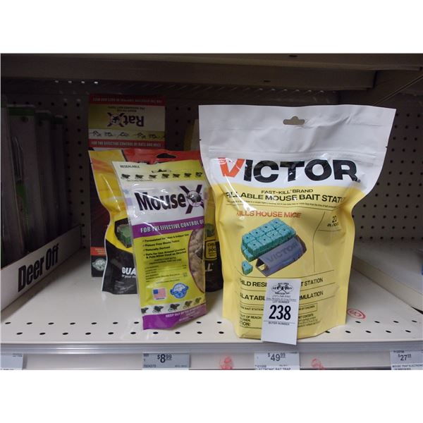 Asst. Refillable Mouse Bait Stations, Other Repellents
