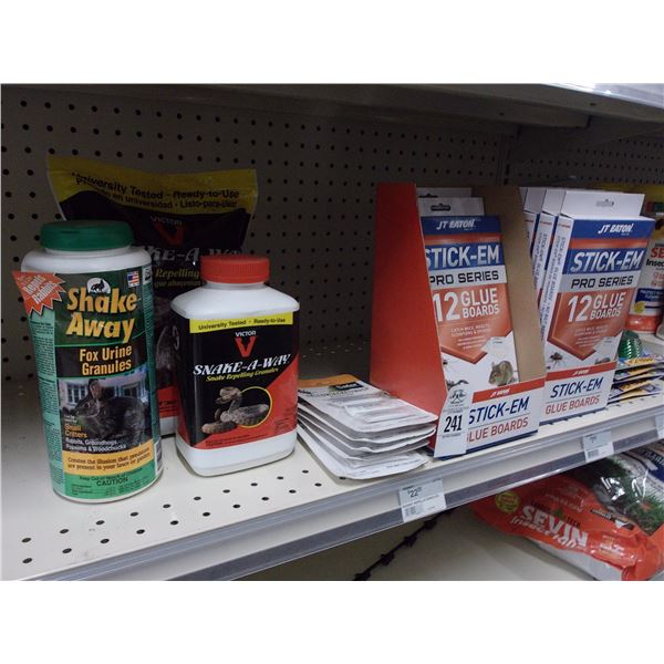 Asst. Mice Insect Glue Boards, Snake Repellent Granuals