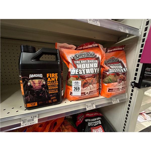 3-Spectracide Fire Ant Shield Mound Destroyer/Fire Ant Killer - 3 X $