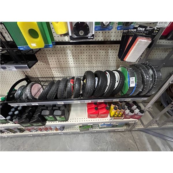 16-Asst. Wheels, Cart Wheels, Hand Truck Utility Tires - 16 X $