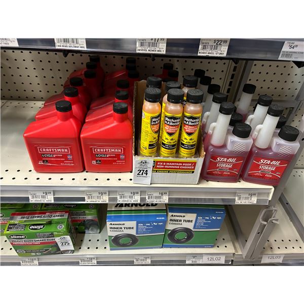 29-Craftsman Lawn Mower Oil, Fuel Stabilizers, Mechanic In A Bottle - 29 X $