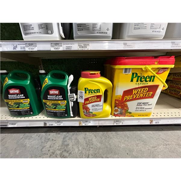 5-Ortho/Preen Weed Killer/Weed Preventer - 5 X $