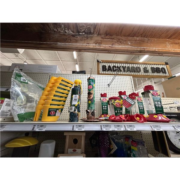 Asst. Bird Feeders, Hummingbird Feeders, Pet Food Scoops