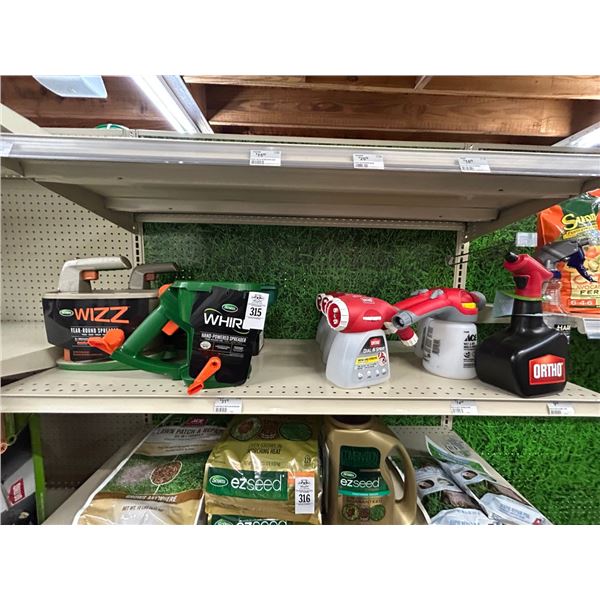 Asst. Scotts/Ortho/Ace Spreader, Hose End Sprayers