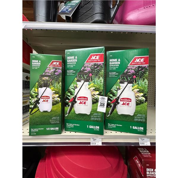 3-Ace Home/Garden Sprayer - 3 X $