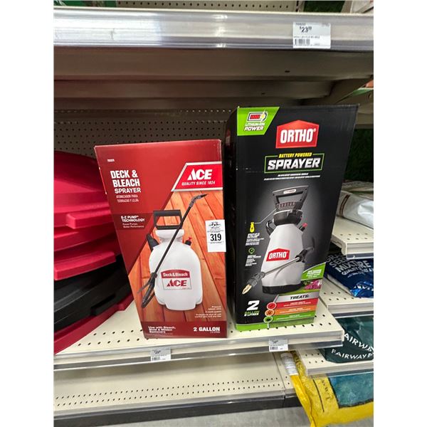 2-Ace/Ortho Deck/Bleach Sprayer - 2 X $
