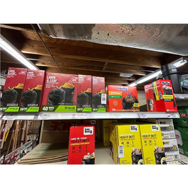 Ace/Hefty Lawn Leaf Drawstring Bags 22