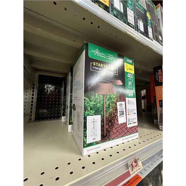 3-Onesync Solar Power Pathway Lights - 3 X $